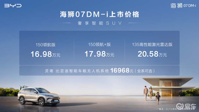 标配云辇-C 天神之眼 海狮07DM-i售16.98万起