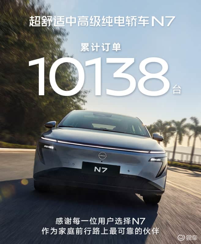 订单过万，周交付量不到500台！日产N7交付怎么了？