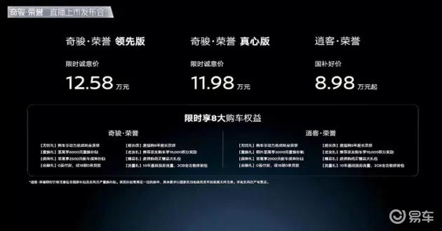 东风日产奇骏·荣誉新车型上市，两款诚意价11.98万起
