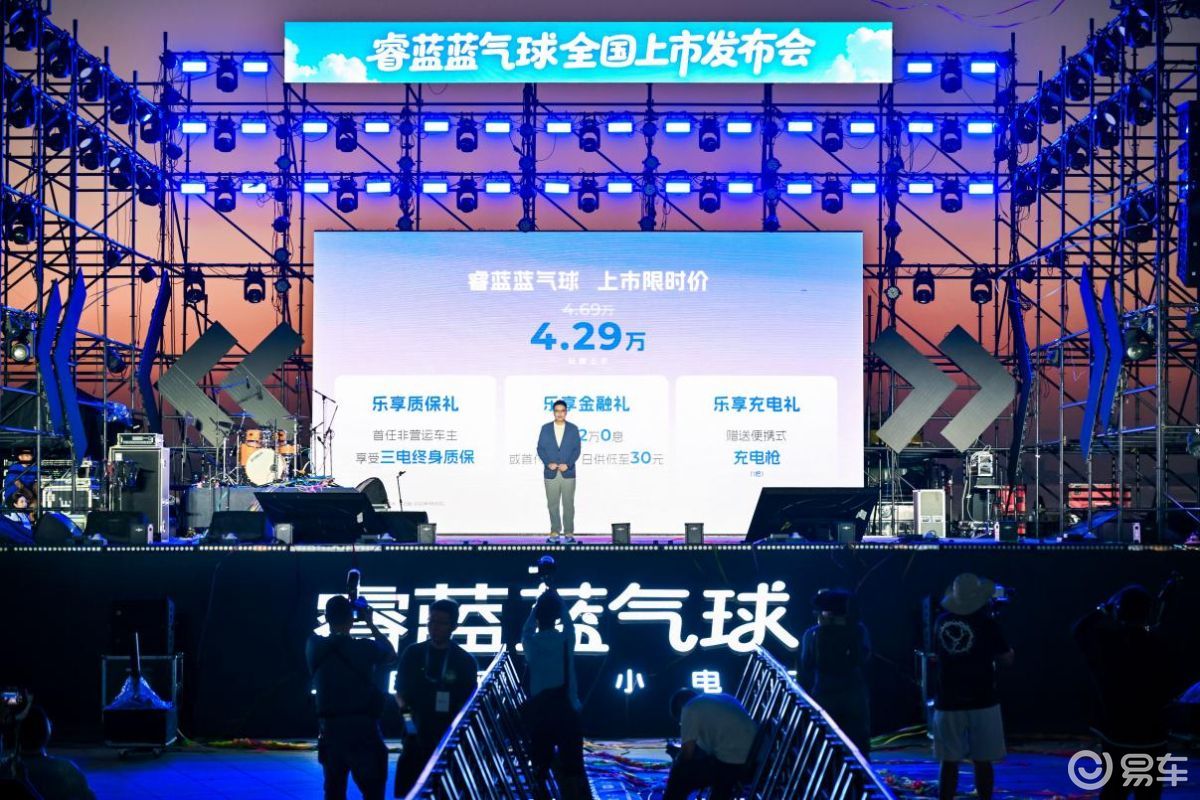 限时价4.29万 小身材大惊喜 睿蓝蓝气球上市
